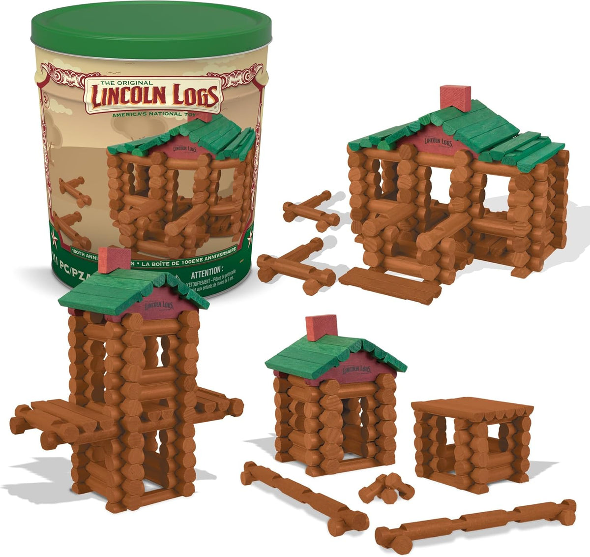 Lincoln Logs 100th Anniversary Tin