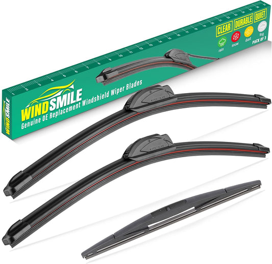 26" 22" 16" Windshield Wiper Blades Replacement for Honda Odyssey 2005-2023 2024 2025 Premium All Weather Front Rear Wipers Set - OEM Quality (Pack of 3)