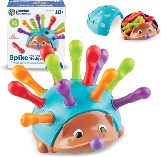 Learning Resources Spike The Fine Motor Hedgehog - Toddler Montessori Toys, Stacking Shape, Gifts For Boys And Girls, Sorting And Matching Skill Activities, Educational Games, Kindergarten