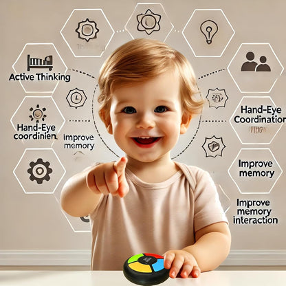 Memory Game Handheld Electronic Toy, Color Memorizing with Lights and Sounds