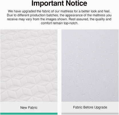 Novilla King Mattress, 12 Inch King Size Memory Foam Mattress with Comfort Foam for Pressure Relief & Cool Fresh Sleep, Removable Washable Cover,Mattresses in a Box,Medium Firm