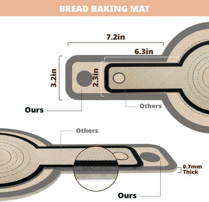 Silicone Bread Sling for Dutch Oven, 2 PCS Non-Stick & Easy Clean Reusable Sourdough Mat, Sourdough Bread Baking Supplies, Tools ＆ Accessories