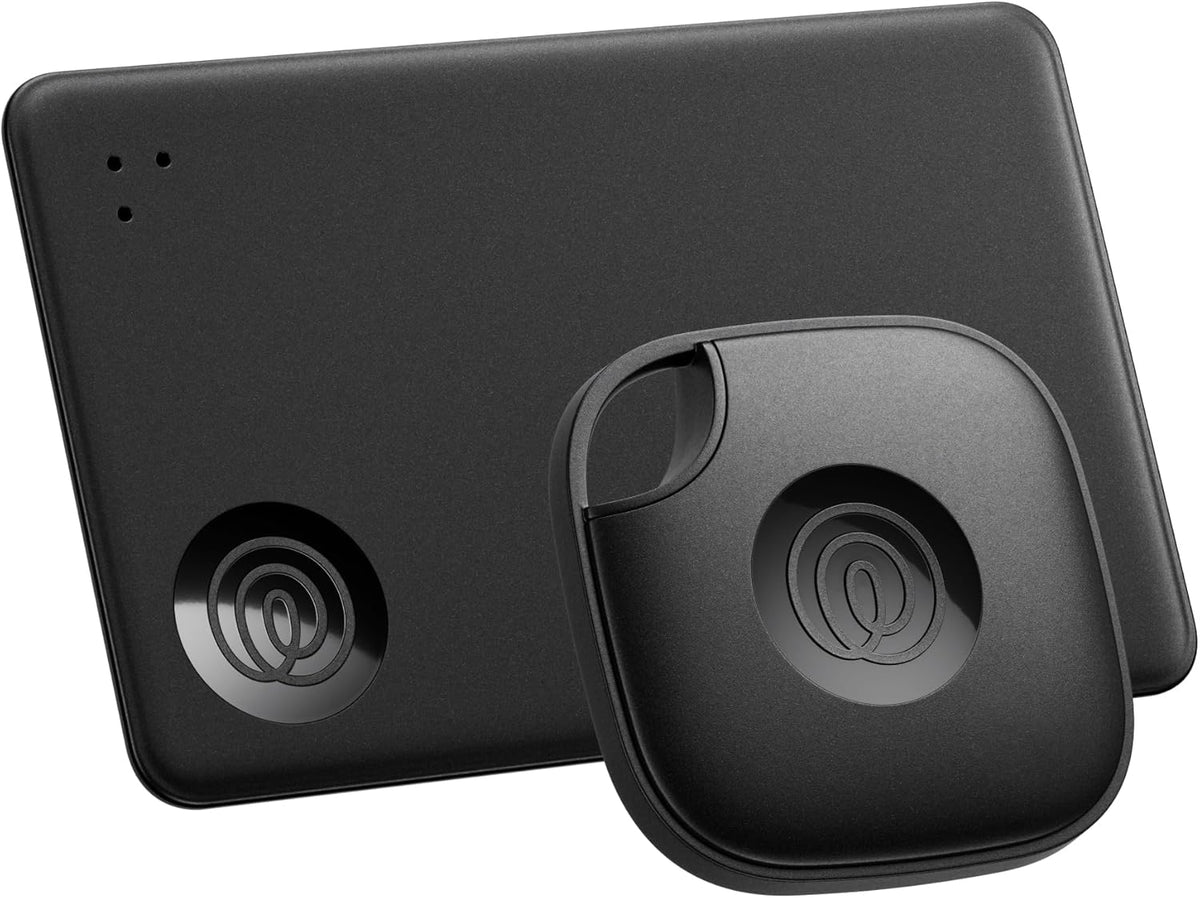 Life360 Tile Starter Pack - Bluetooth Trackers and Item Finders for Keys, Wallets & More. Both iOS and Android Compatible. Phone Finder. 2-Pack (Black Mate/Slim)