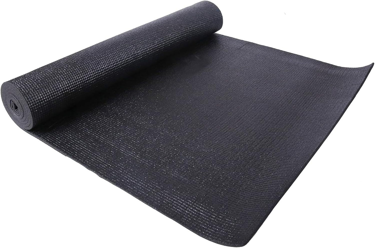 Fitvids All Purpose 1/4-Inch High Density Anti-Tear Exercise Yoga Mat with Carrying Strap, Multiple Colors