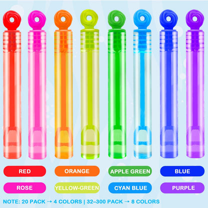 Bubbles Party Favors Supplies for Kids,20-300 Pack Mini Bubble Wand Toy for Toddler, Small Goodie Bag Stuffer Camping Outdoor, Preschool Kindergarten Graduation End of The Year School Students Gifts