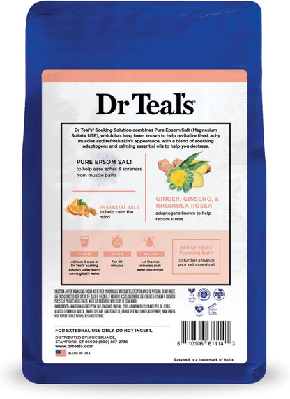 Dr Teal's Pure Epsom Salt, Stress Relief with Essential Oils, 3 lbs