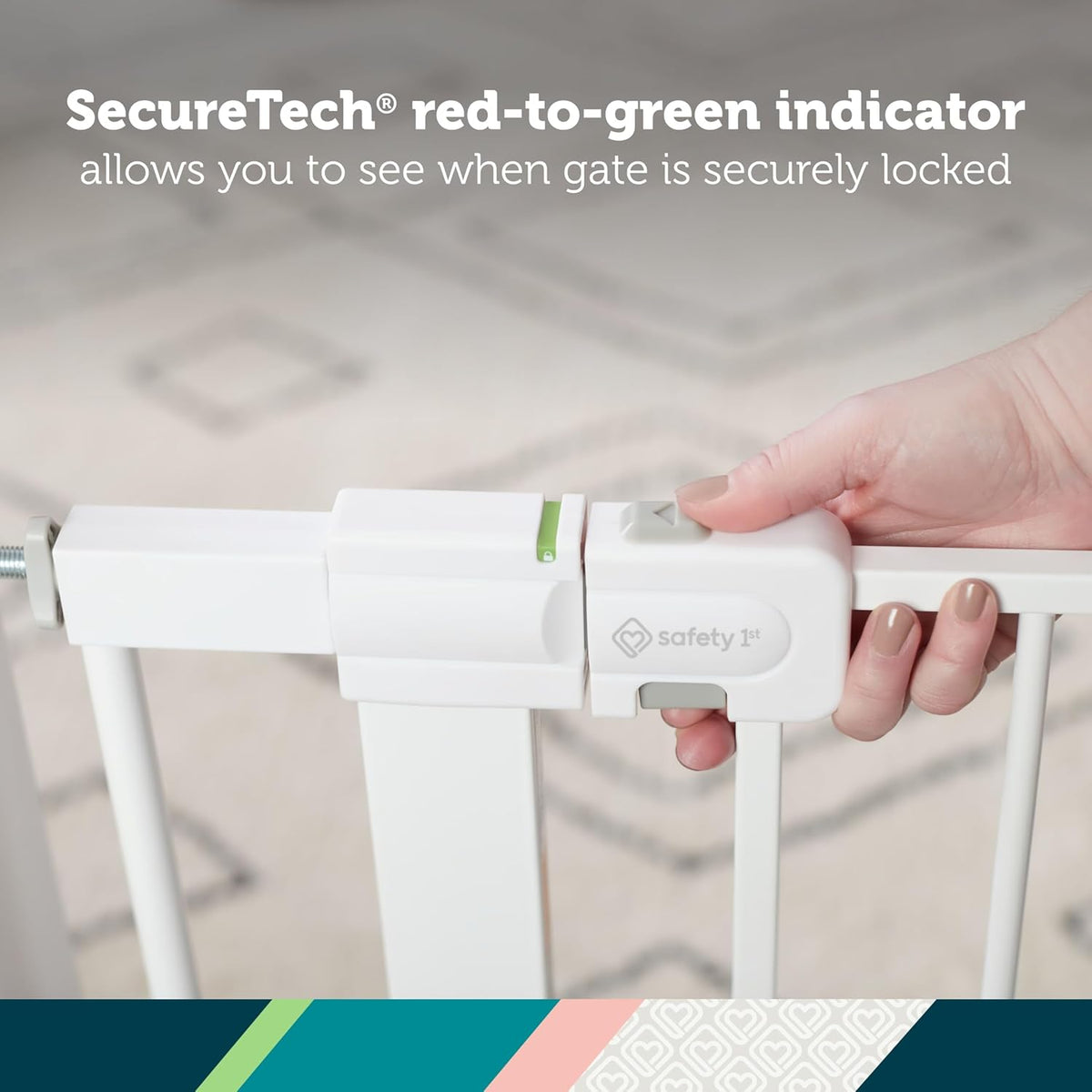 baby gate with a SecureTech