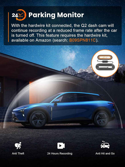 4K Dash Cam Front, Built-in 5G WiFi, 64GB Card Included, Dash Camera for Cars, Mini Dashcam with Super Night Vision, Loop Recording, G-Sensor, 24 Hours Parking Monitor, Support 256GB Max