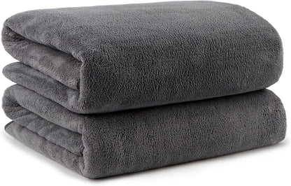 Orighty Bath Towels Pack of 2(27'' x 54'') - Soft Feel, Highly Absorbent, Quick Drying Microfiber for Body, Sport, Yoga, SPA, Fitness - Grey