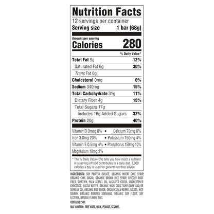 CLIF BUILDERS Protein Bars - OREO-Flavored - 20g Plant Based Protein - Gluten Free - Non-GMO - Low Glycemic - No Artificial Sweeteners - 2.4 oz. (12 Pack)