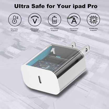iPhone 17 16 15 Charger Fast Charging,20W Apple iPad USB C Fast Charger,2Pack 6ft USB C Wall Charger Block for iPhone 17/Pro/Pro Max/17 Air/ 16/16 Pro/16 Pro Max/15/Plus/Pro/Pro Max, iPad Pro/Mini