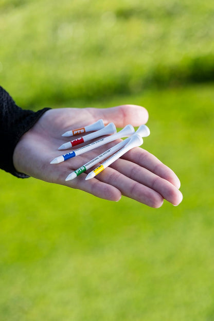 PrideSports PTS Wood Golf Tees | 100 Count, 2-3/4 Inch | #1 Wood Tee on Tour | Best for Drivers & Woods