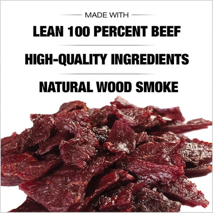 Old Trapper old fashioned beef jerky, tender meat snacks with 11 grams of protein, zero grams of fat, and 70 calories per serving