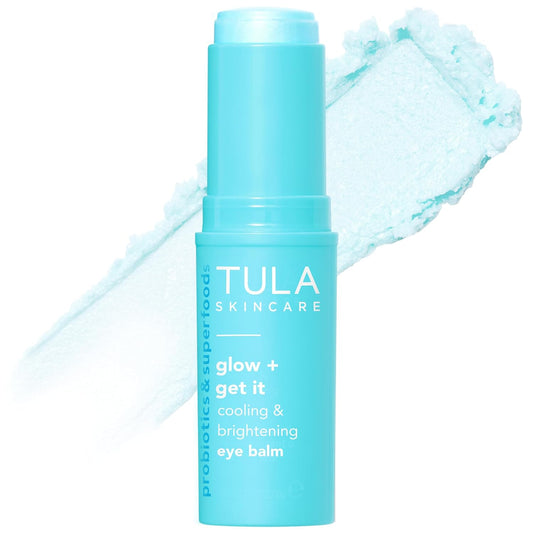 TULA Skin Care Spresso Energizing Eye Balm - Energizing & Hydrating Caffeine Under Eye Treatment for Dark Circles, Portable and Perfect to Use On-the-go, 0.35 oz.