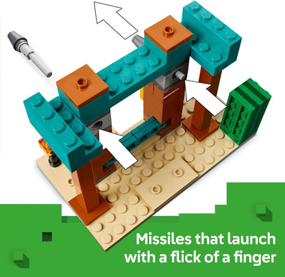 LEGO Minecraft The Illager Desert Patrol Toy Figures and Playset - Building Minecraft Toy for Kids, Boys and Girls, Ages 7+ - with 4 Figures for Pretend Play - Gift Idea for Birthdays - 21267