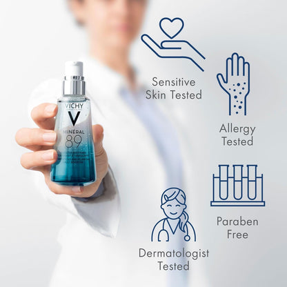 vichy mineral 89 booster 50ml pure hyaluronic acid serum with volcanic mineral water for skin hydration repair