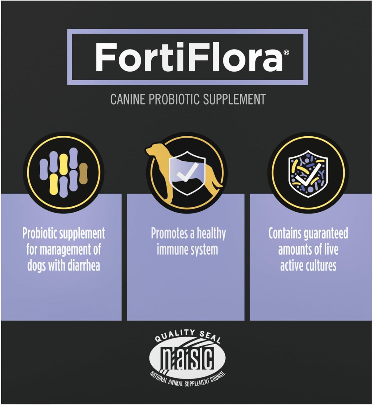 Purina Pro Plan Veterinary Supplements FortiFlora Daily Probiotics for Dogs, 30 count, supports digestive gut health and diarrhea relief