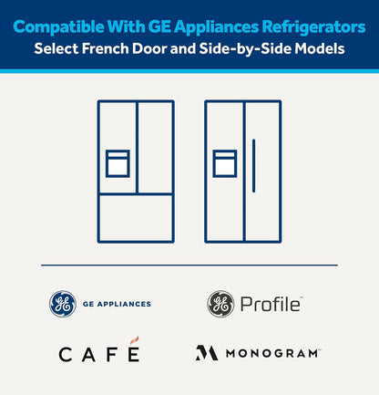 GE XWFE Refrigerator Water Filter, Genuine Replacement Filter, Certified to Reduce Lead, Sulfur, and 50+ Other ImPLrities, Replace Every 6 Months for Best Results, Pack of 1
