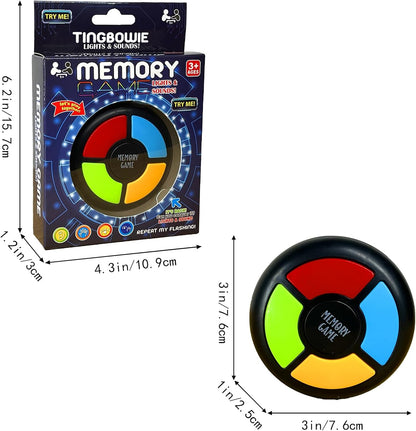 Memory Game Handheld Electronic Toy, Color Memorizing with Lights and Sounds