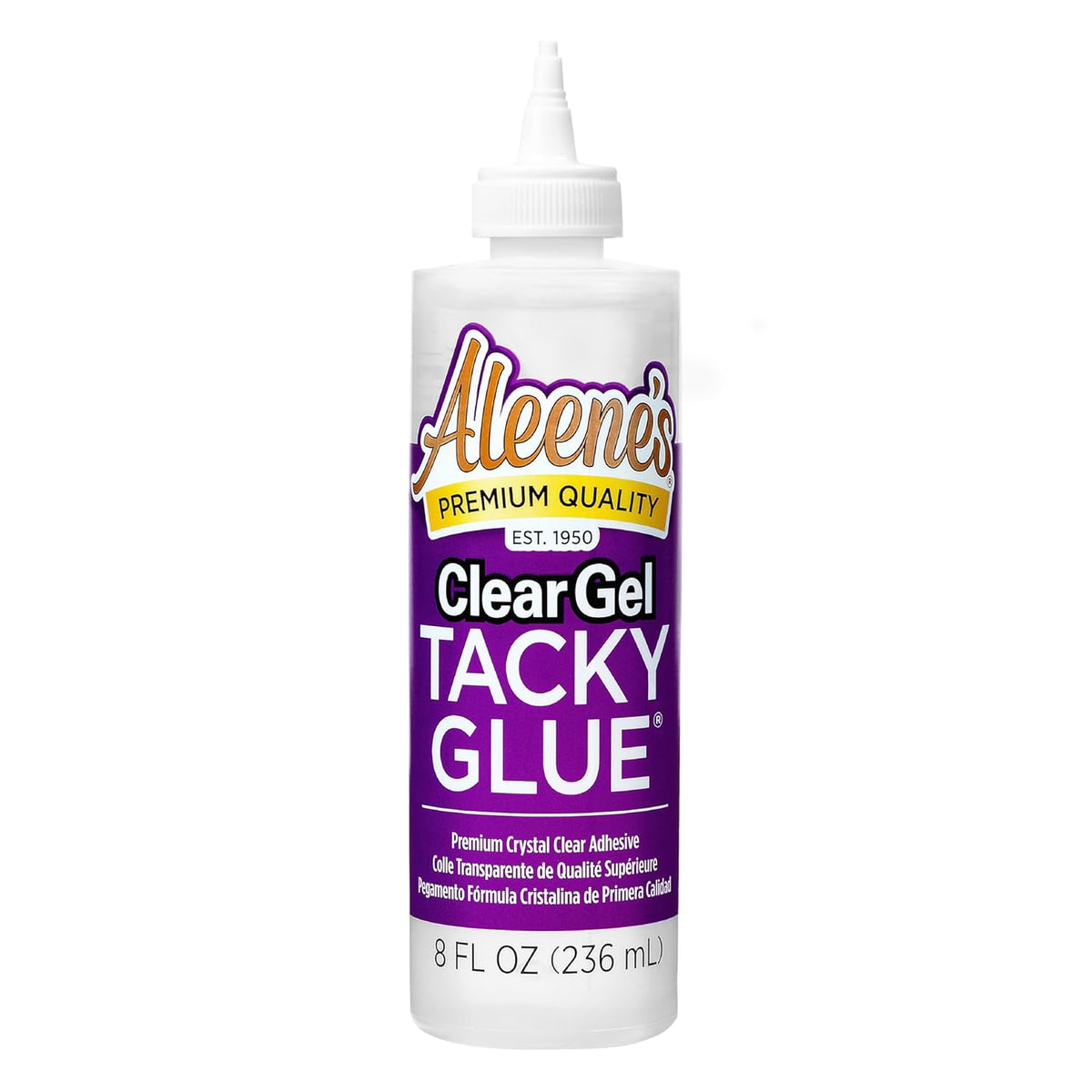 Aleene's Clear Gel Tacky Glue for Crafts, Nontoxic, Applies and Dries Clear, 8 fl oz
