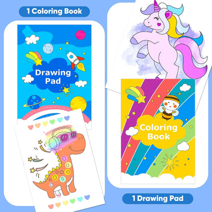 iBayam Art Supplies, 149-Pack Drawing Kit Painting Art Set Art Kits Gifts Box, Arts and Crafts for Kids Girls Boys, with Coloring Book, Crayons, Pastels, Pencils, Watercolor Pens & Cakes