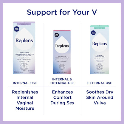 replens doctor-recommended estrogen-free vaginal moisturizer for vaginal dryness, 8 pre-filled applicators
