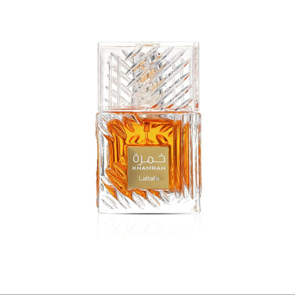 Lattafa Khamrah - Vanilla, Warm Spicy, Amber, Cinnamon - Eau de Parfum Long-Lasting Fragrance for Unisex, 3.40 Ounce / 100 ml