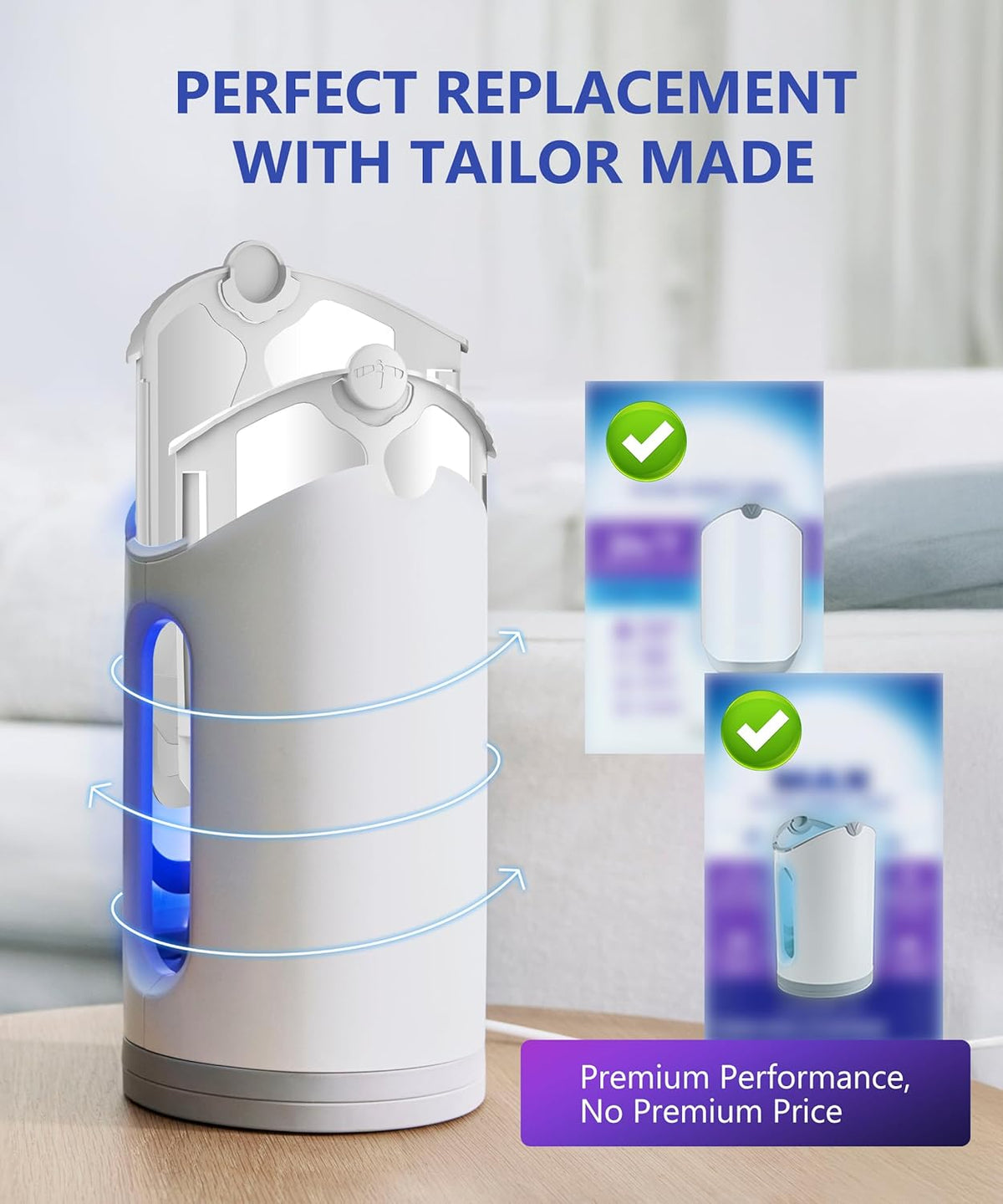 10 Pack Refill Cartridges, 2025 Upgraded High-Stick Refills, Compatible with Indoor Light M364 & Max, Easy to Replace
