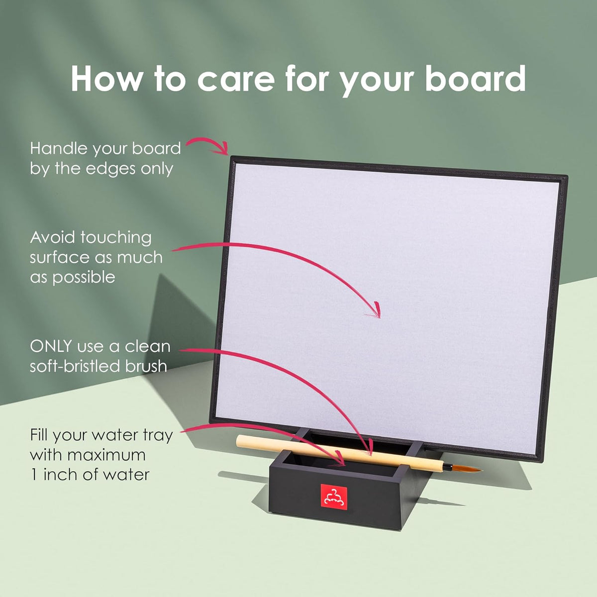 Buddha Board – The Original Water Painting Board for Mindfulness & Creativity – Unique Gift for Artists, Adults & Kids – Mess-Free Zen Art Supplies