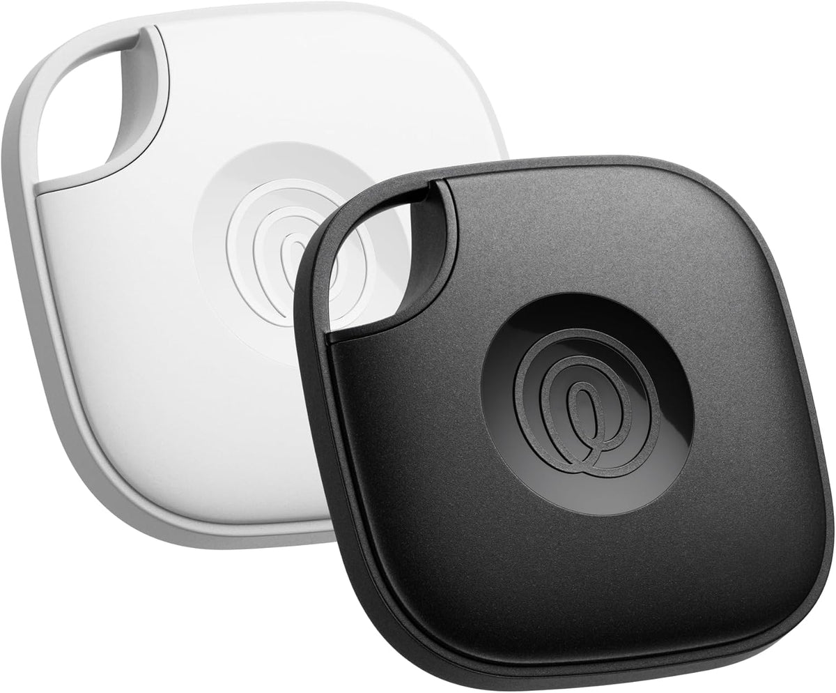 Life360 Tile - Bluetooth Tracker, Keys Finder and Item Locator for Keys, Bags and More. Phone Finder. Both iOS and Android Compatible. 2-Pack (Black/White)