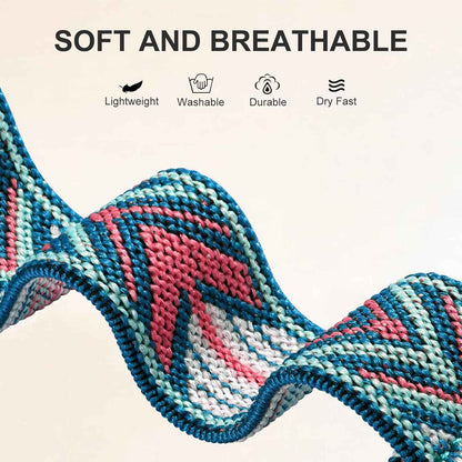 Maledan 10 Pack Soft Nylon Elastic Braided Watch Straps for Apple Watch Men Women 38-49mm