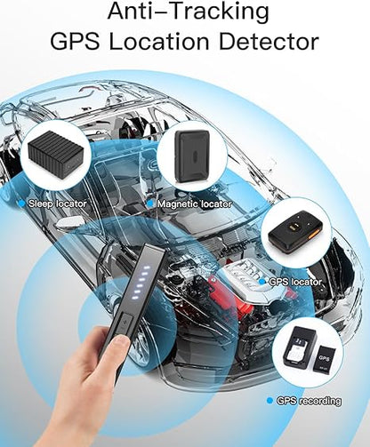 Hidden Camera Detectors, Bug Detector Anti Spy Camera Finder, GPS Tracker Detector Hidden Device Detector 6 Modes for Travel, Car, Bathroom,Office, Hotel, P18 Mix