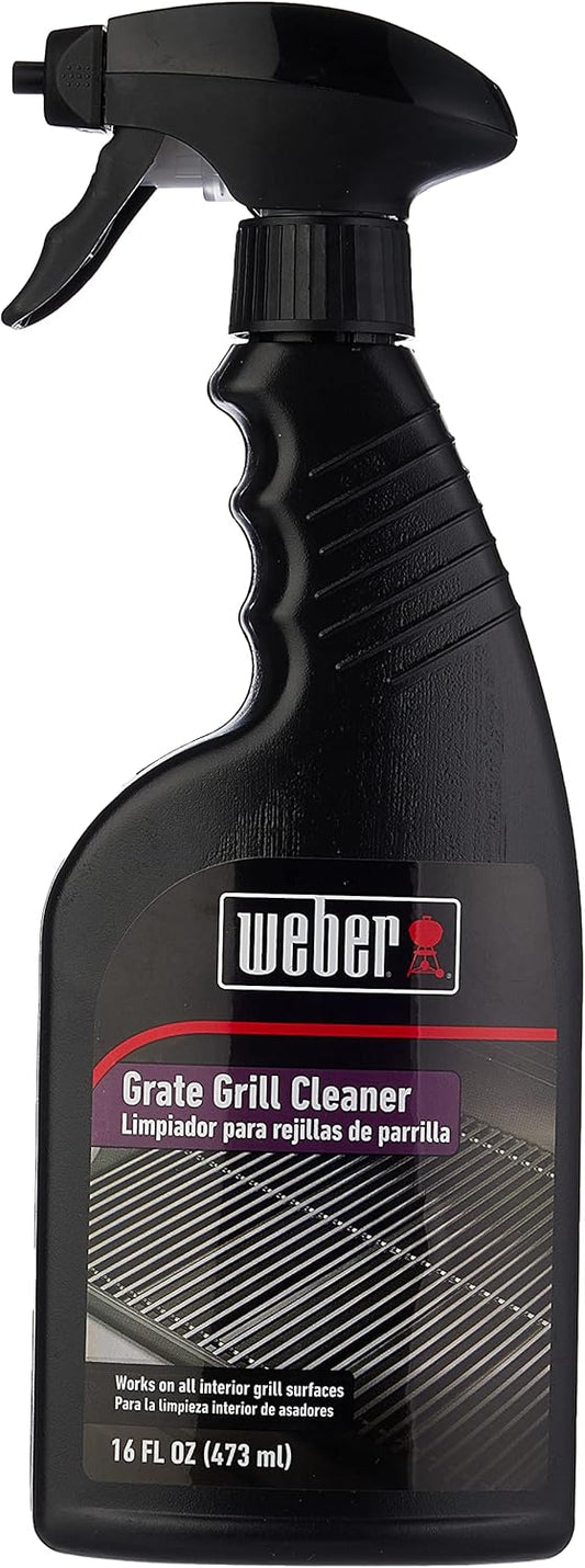 Weber Grill Grate Cleaner and Degreaser for Outdoor Grills and BBQs, 16 oz Spray Bottle