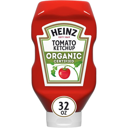 heinz organic tomato ketchup 32 oz bottle non-gmo kosher certified