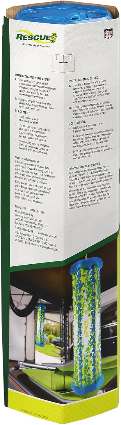 RESCUE! Non-Toxic TrapStik for Flies – Indoor Hanging Fly Trap - 4 Pack