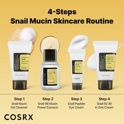 cosrx all about snail mucin korean skincare travel essentials set mini gift moisturizing kit