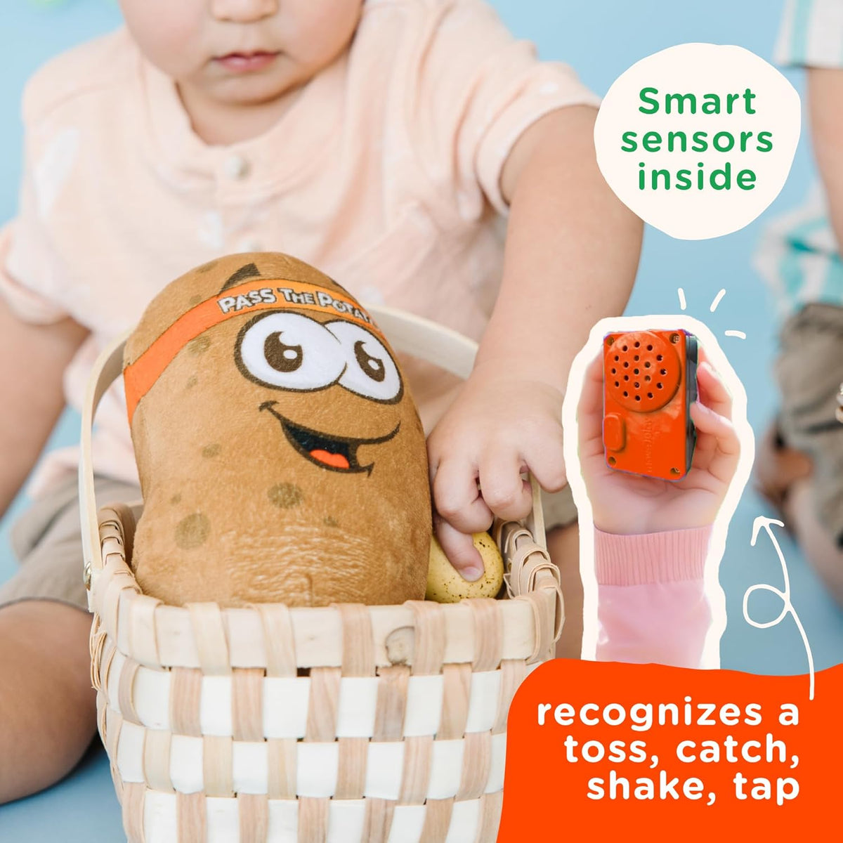 Move2Play, Pass The Potato, Hilariously Wild and Fun Active Play Game | Gift for Kids & Toddlers | Boys & Girls Ages 3, 4-8+ | Indoor/Outdoor Toy| Summer & Camping Fun