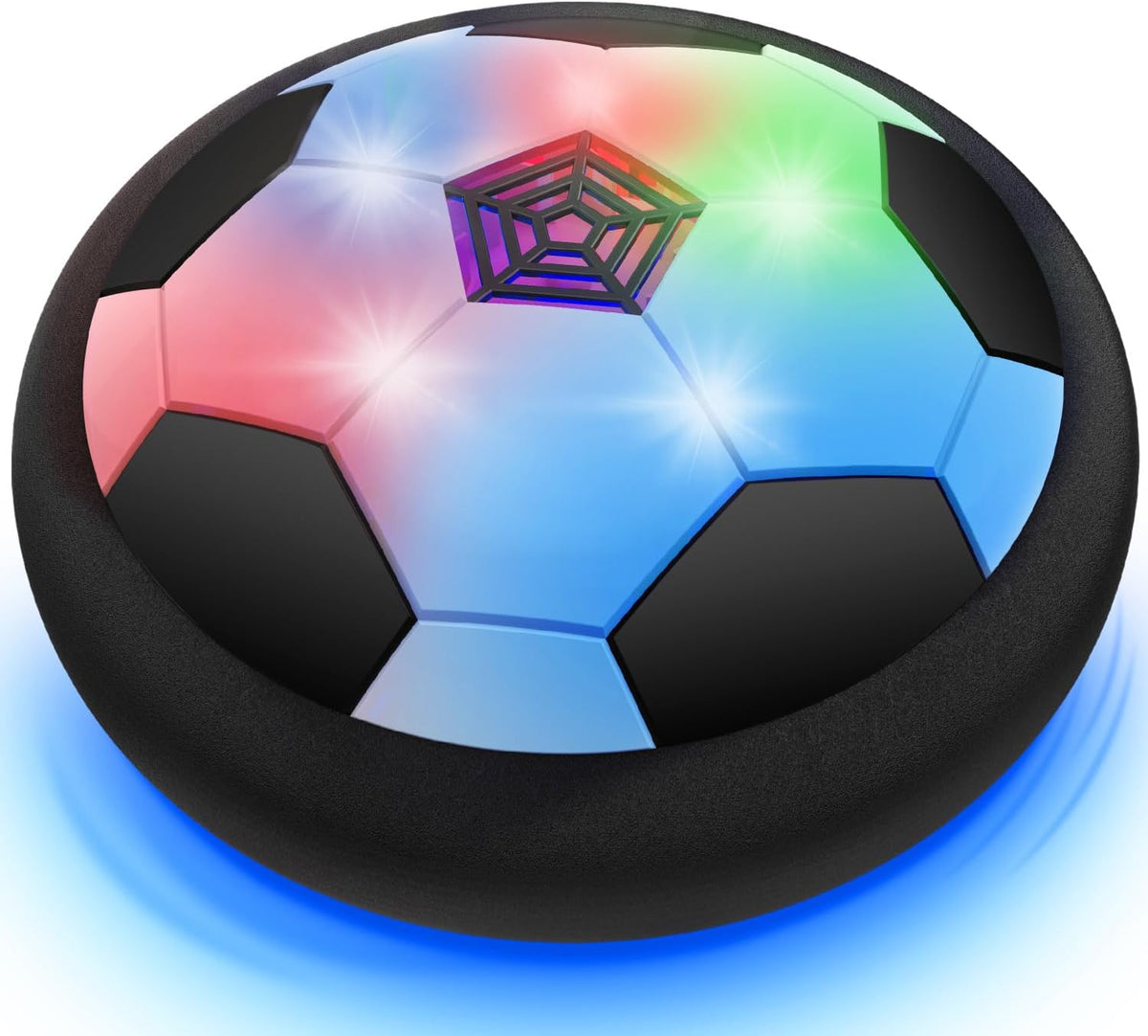 Toyk Boy Toys - LED Hover Soccer Ball - Air Power Training Ball Playing Football Indoor Outdoor Game - Birthday Gifts for Kids, Age 3 4 5 6 7 8-12 Year Old Boys - Soccer