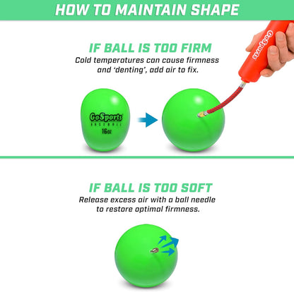 GoSports Weighted Training Balls - Choose Baseball or Softball - Hitting & Pitching Training for All Skill Levels - Improve Power and Mechanics