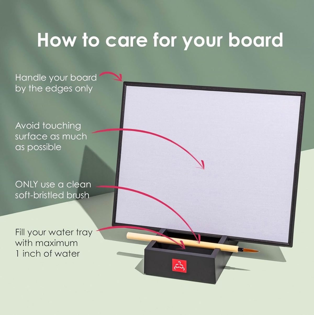 Buddha Board – The Original Water Painting Board for Mindfulness & Creativity – Unique Gift for Artists, Adults & Kids – Mess-Free Zen Art Supplies