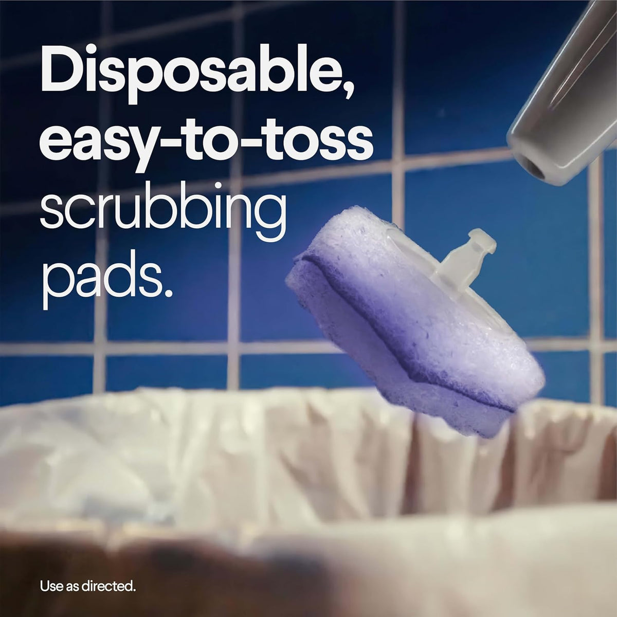 CLOROX Scentiva ToiletWand Toilet Cleaner Refills, Toilet brush, Lavender and Jasmine, 10 Count