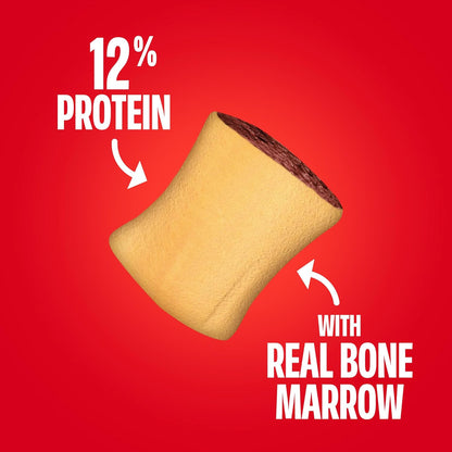 Milk-Bone MaroSnacks Small Dog Treats with Real Bone Marrow, 40 Oz. Canister