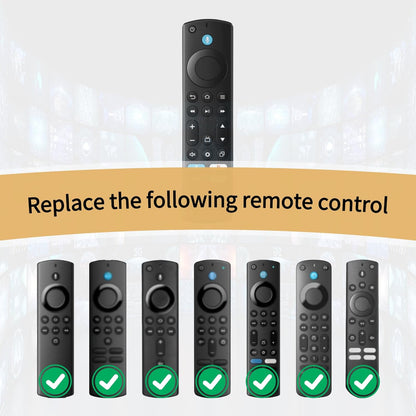 ORQRQO Replacement Remote for All Fire Series, TV Stick (HD, 4K, 4K Max, Lite), TV Cube and Omni, Insignia, Toshiba, Smart TVs, with Voice Control