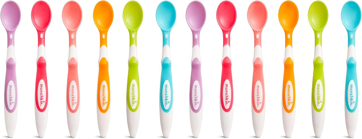 Munchkin Soft Tip™ Baby Spoons, BPA Free, 12 Pack