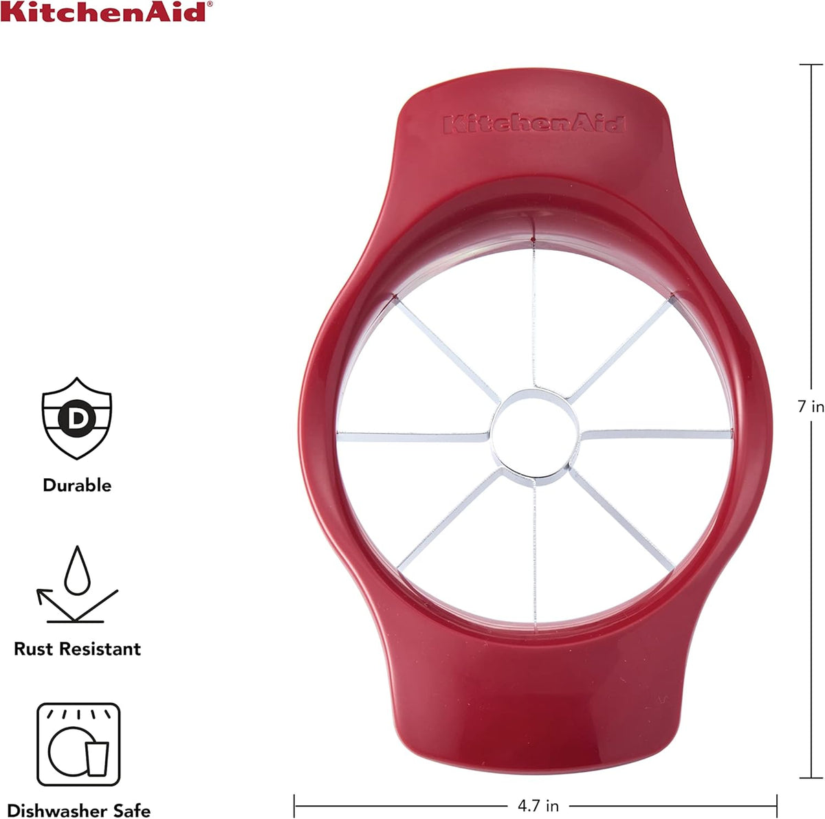 KitchenAid KE305OHERA Classic Fruit Slicer, One Size, Red