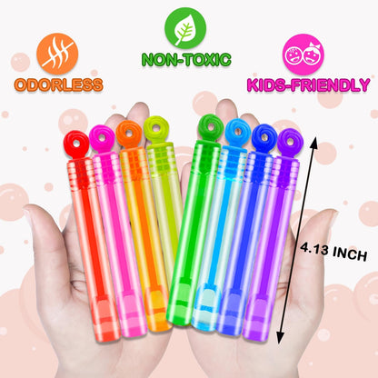 Party Goodie Bag Stuffer Fillers for Kids, 32 Pack Mini Bubble Wand Toys Gifts for Toddler, Small Birthday Summer Beach Pool Camping Party Favor Supplies,4th of July Classroom School Stuff Treat Prize