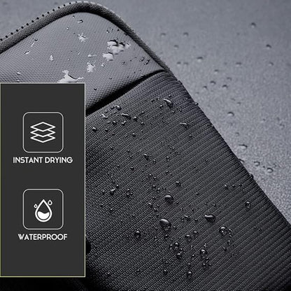 Simptech Mini Crossbody Sling Bag Chest Bag Dual Pocket Water Resistant Fanny Pack Running Phone Holder for Men Women Workout Travelling