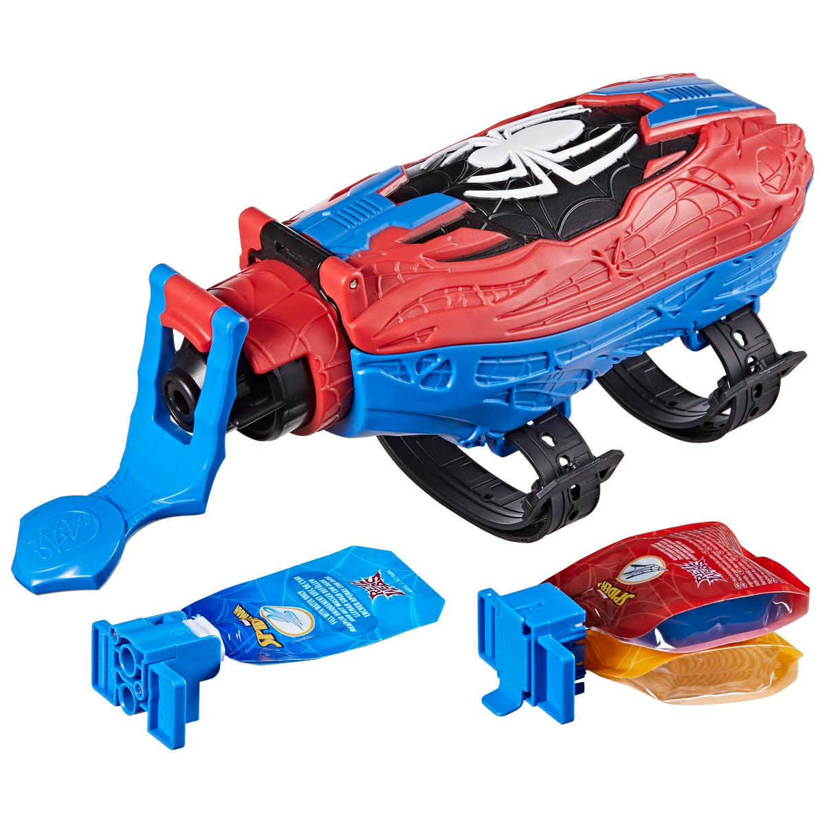 Marvel Spider-Man Real Webs Ultimate Web Blaster, 2-in-1 Blaster, Role Play Toy, Spider-Man Costume, Spider-Man Toys for Kids 5 and Up