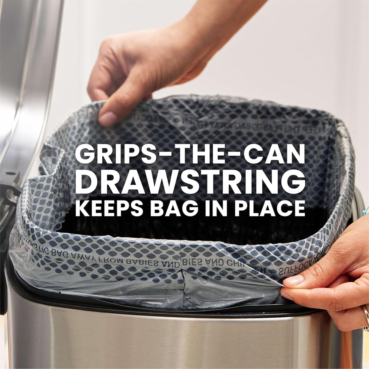 Glad ForceFlex MaxStrength Kitchen Drawstring Trash Bags, 20 Gal, Fresh Clean, 80 Ct, Pack May Vary