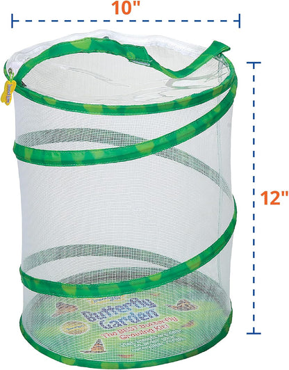 Insect Lore Butterfly Garden Kit, Painted Lady Butterfly Kit with Voucher for Live Caterpillars, Butterfly Habitat, STEM Journal & More Visit the Insect Lore Store - Cart Shape